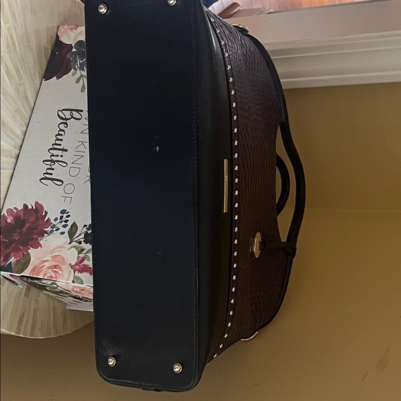 Brahmin Purple and Black Satchel - Picture 10 of 13